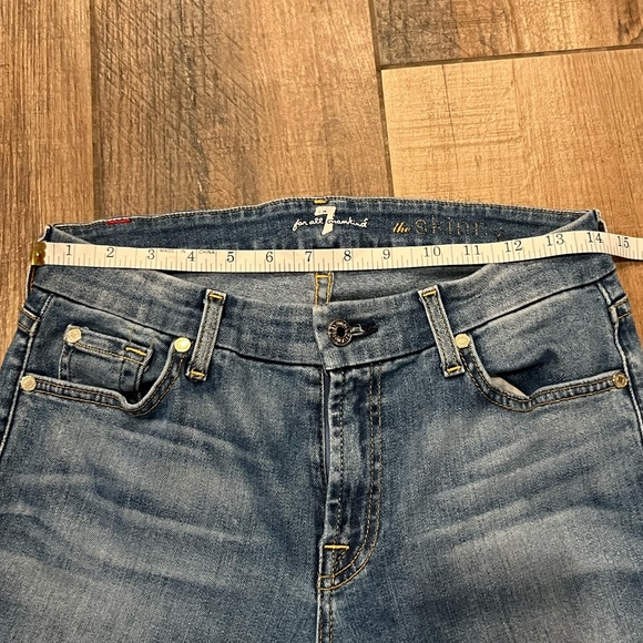 7 For All Mankind The Skinny Medium Wash Jean - Picture 8 of 10